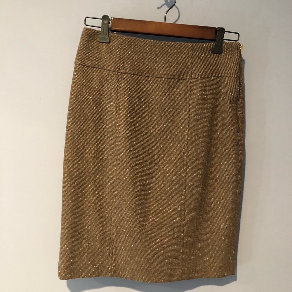 Banana Republic brown tweed skirt